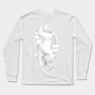 Abstract Sketch Line Horse Composition Long Sleeve T-Shirt